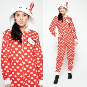 Hello Kitty Adult Onesie Pajamas